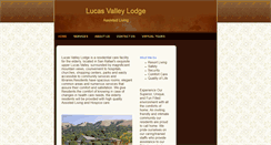 Desktop Screenshot of lucasvalleylodge.com