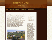 Tablet Screenshot of lucasvalleylodge.com